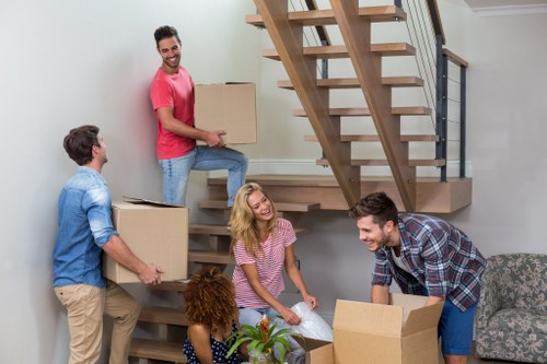 Removal van ready for a local home move in Movers