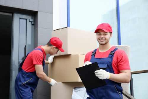 Moving van ready for a local residential relocation in Movers