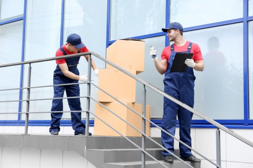 Movers preparing for a safe removal service