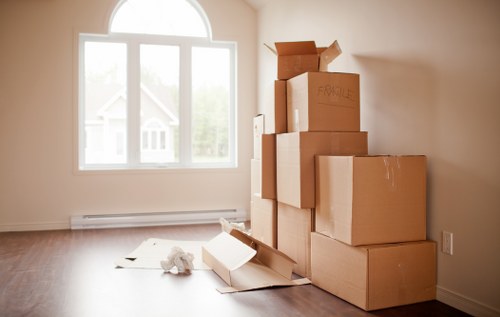 Packed moving van for house and office transport in Movers