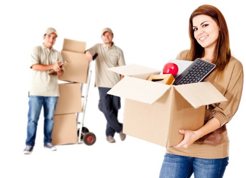 Furniture and household items arranged safely inside a removals van