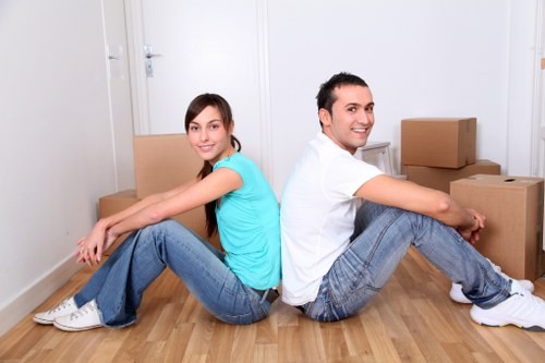 Reliable moving team completing a flexible transport service