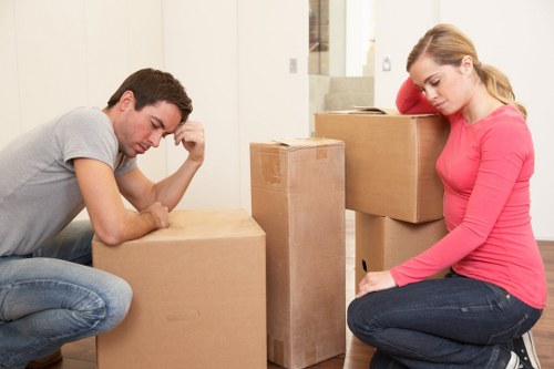 Movers team handling loading for a residential relocation
