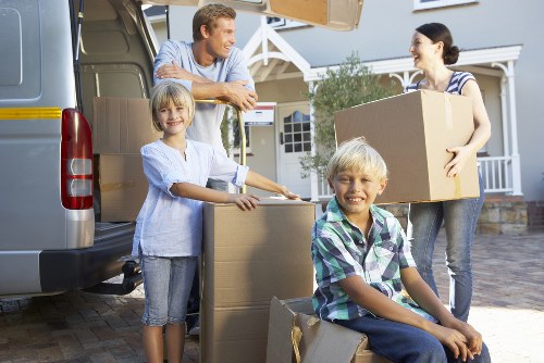 Packing and furniture loading for a removals job in Movers