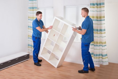 Residential moving team working at a property in Movers