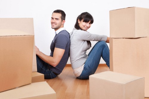 Local movers handling access challenges during a business relocation