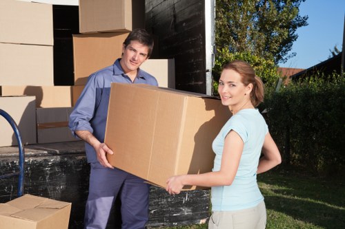 Removal van loading for a home or office move in Movers
